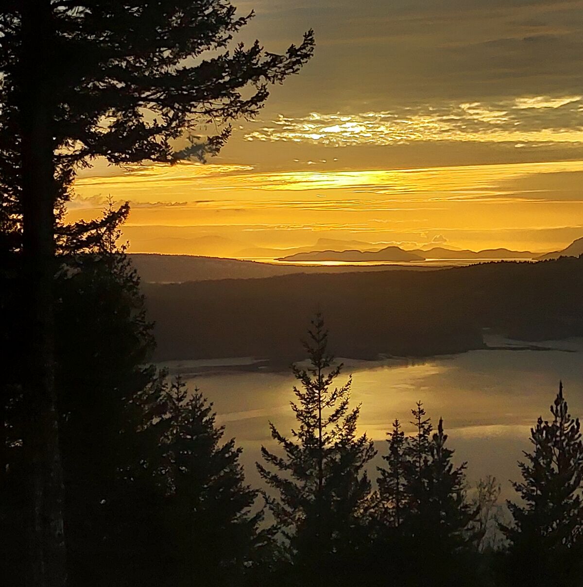 Sunset at Orcas Highlands